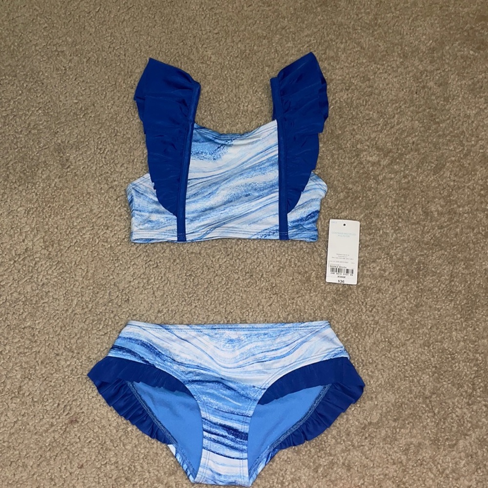 Oasis 6X Blue with ruffles